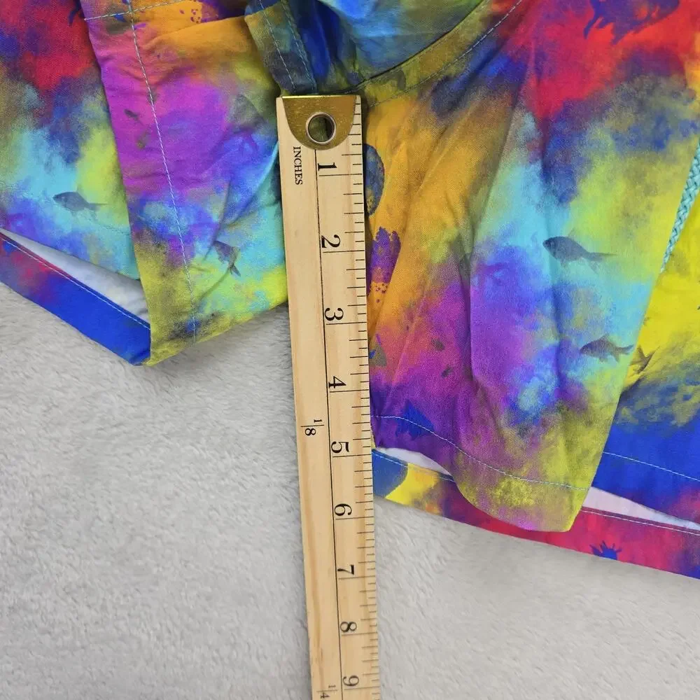 Vilebrequin Swim Trunks Mens Medium Tie Dye Multi Color Swim Wear Jellyfish RARE
